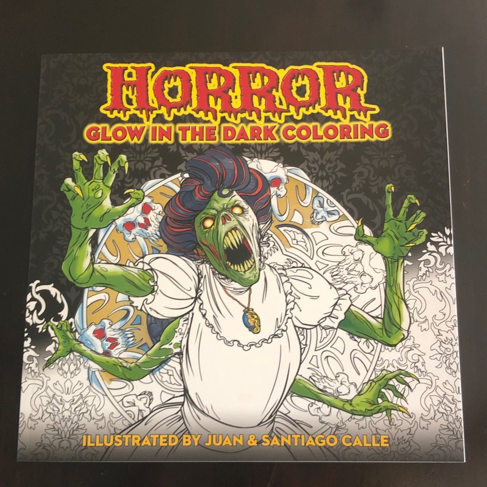 Horror Glow in the Dark Coloring Book